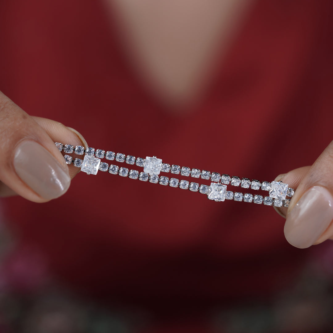Royal Ice Diamond Tennis Bracelet