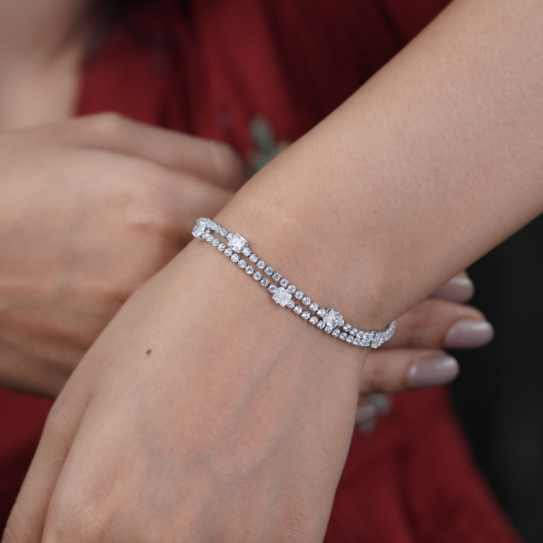 Royal Ice Diamond Tennis Bracelet