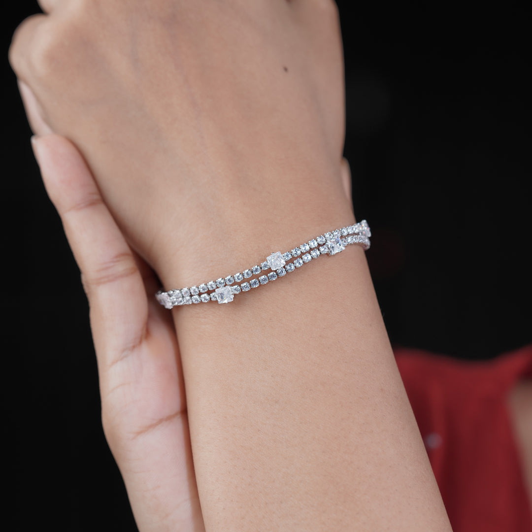 Royal Ice Diamond Tennis Bracelet