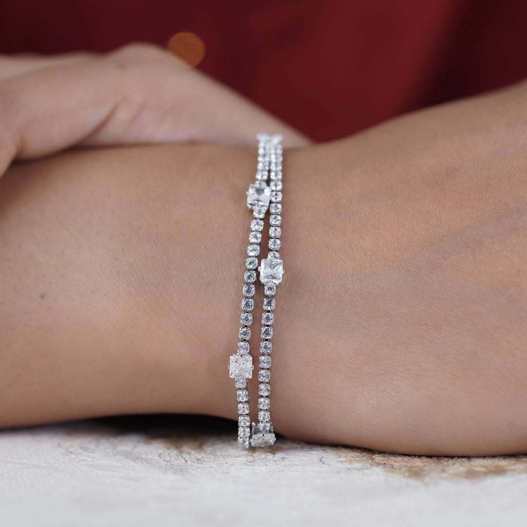 Royal Ice Diamond Tennis Bracelet