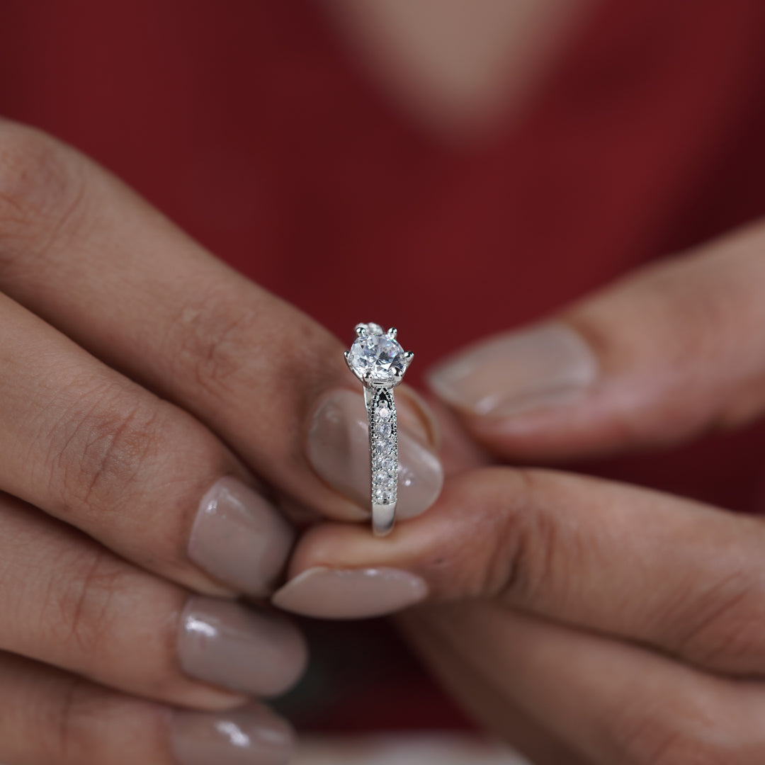 Eternal Glow Solitaire Ring