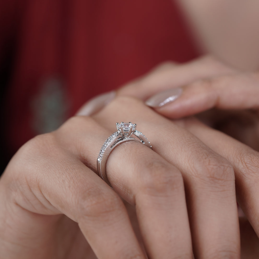 Eternal Glow Solitaire Ring