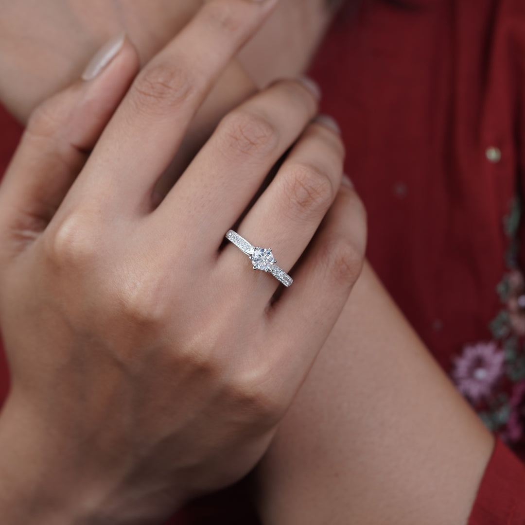 Eternal Glow Solitaire Ring