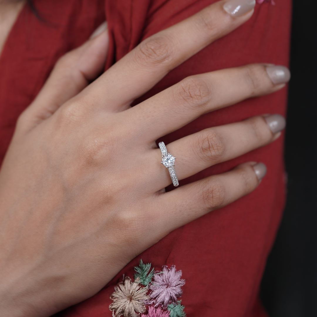 Eternal Glow Solitaire Ring