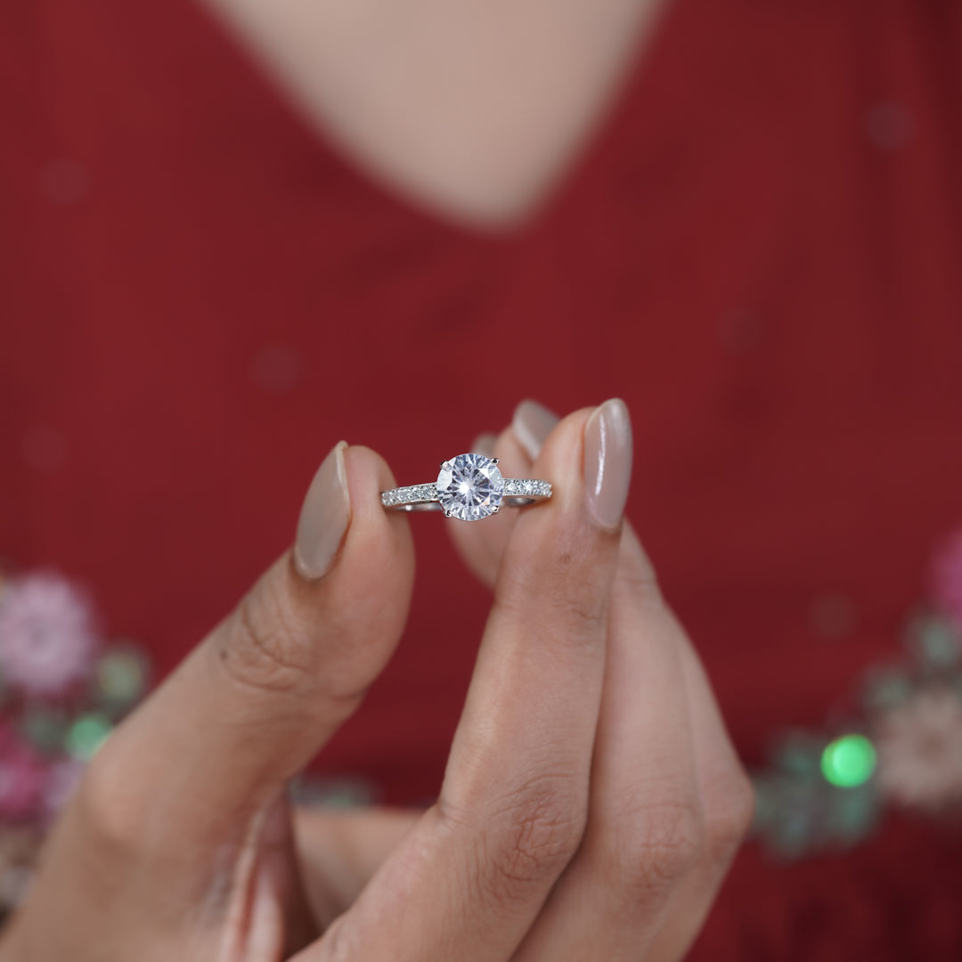 Classic Round Solitaire Diamond Ring