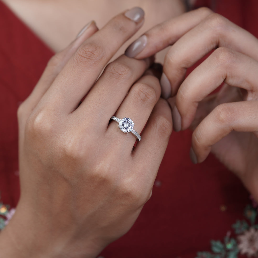 Classic Round Solitaire Diamond Ring