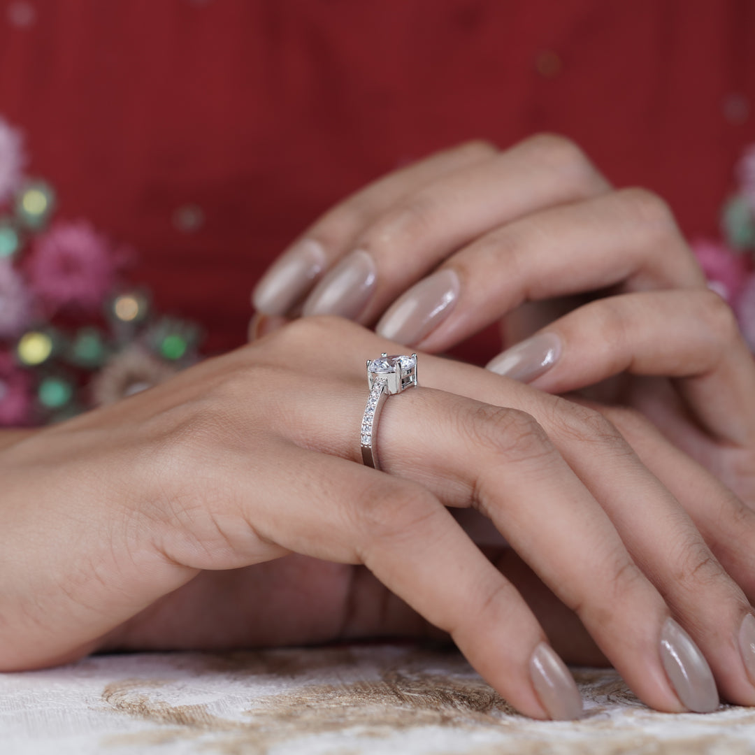 Classic Round Solitaire Diamond Ring