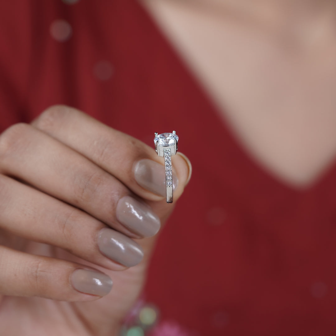 Classic Round Solitaire Diamond Ring