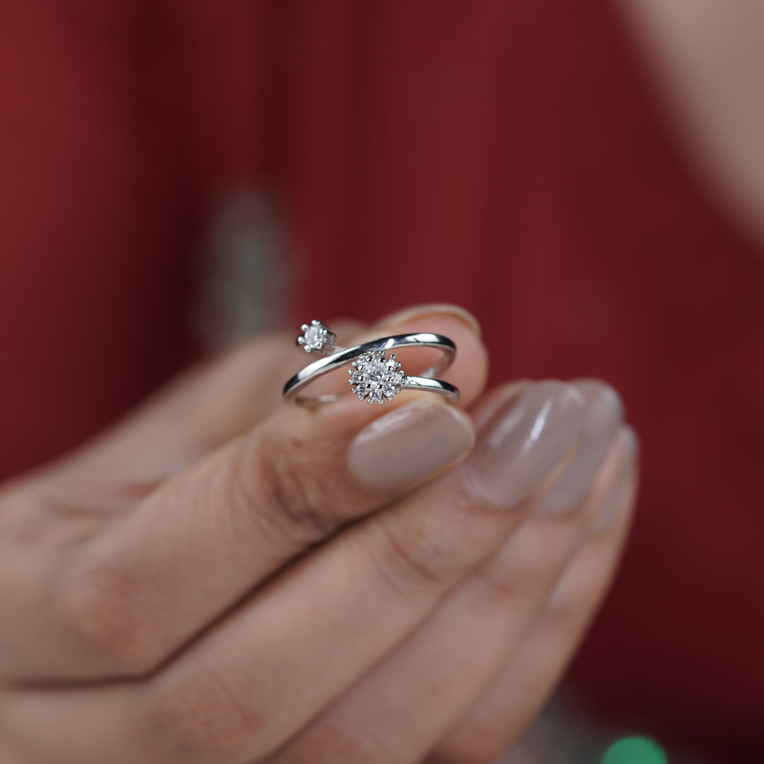 Royal Bloom Open Diamond Ring