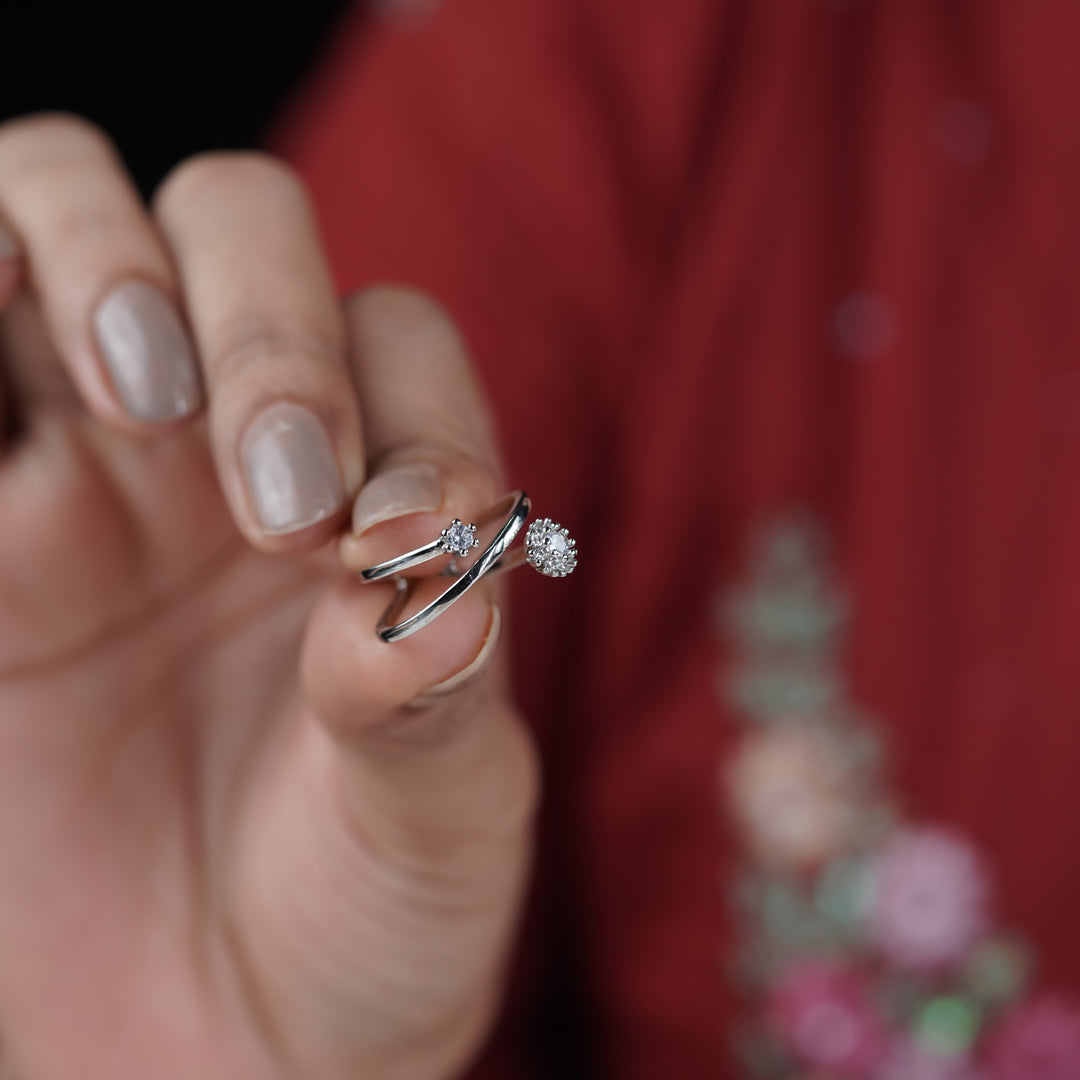 Royal Bloom Open Diamond Ring