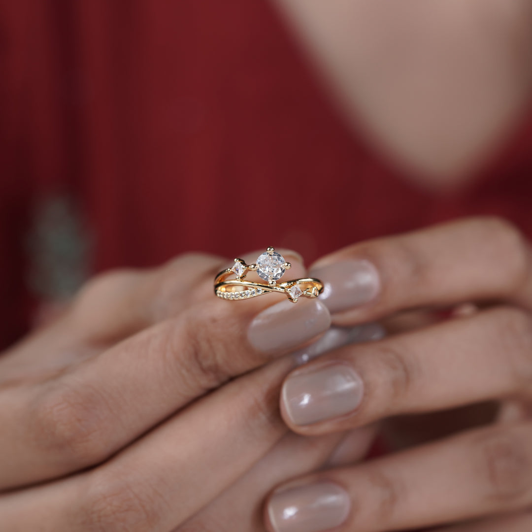 Celestia Infinity Solitaire Ring