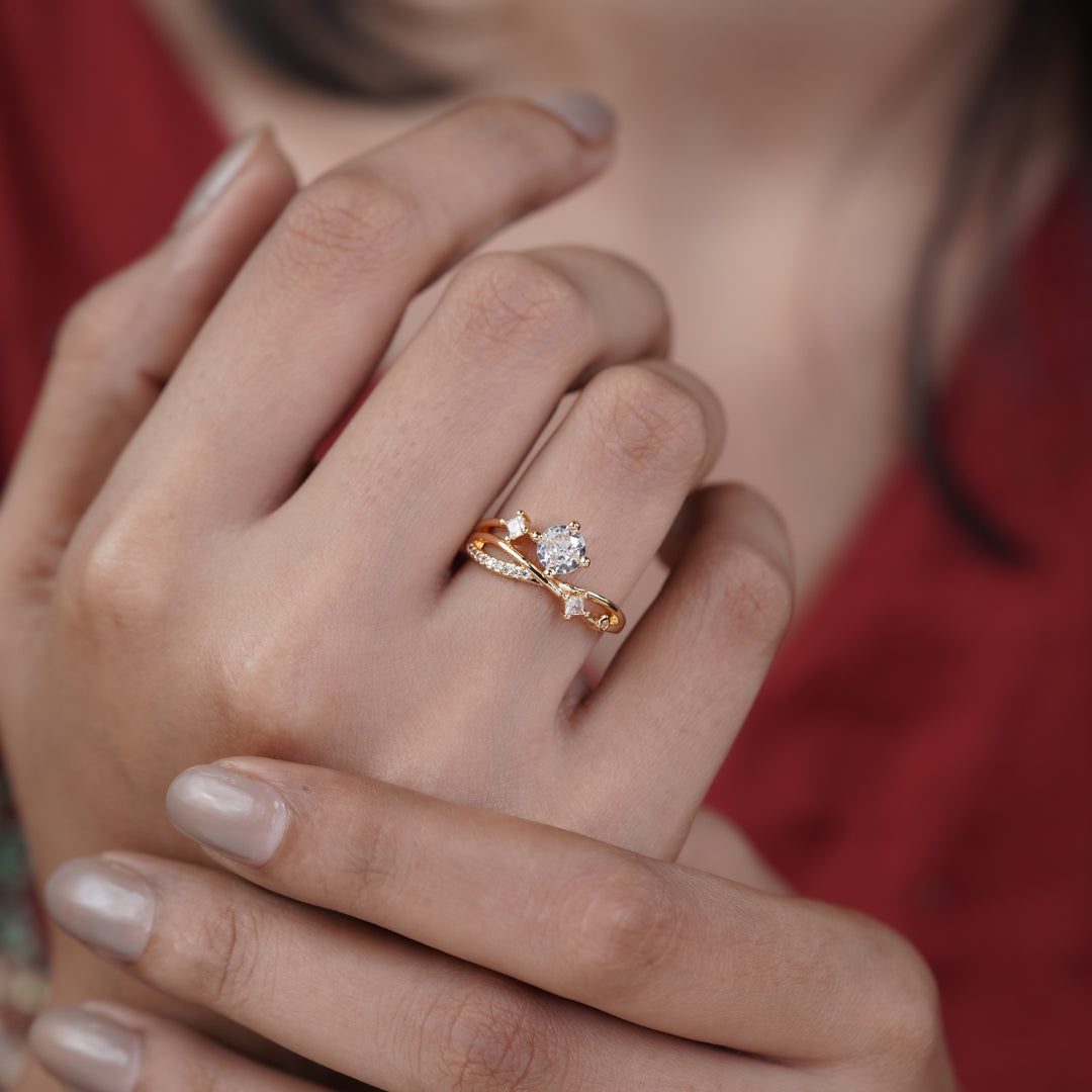 Celestia Infinity Solitaire Ring