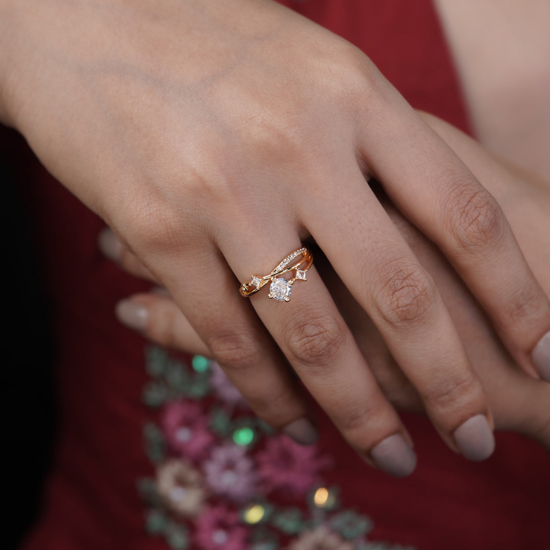 Celestia Infinity Solitaire Ring