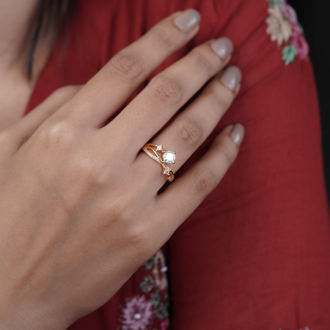 Celestia Infinity Solitaire Ring