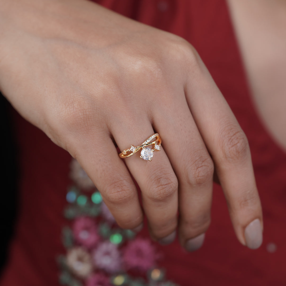 Celestia Infinity Solitaire Ring