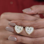 Opulent Heart Blossom Earrings