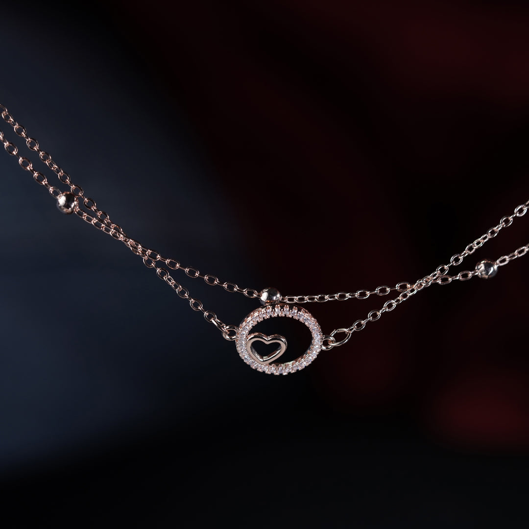 LuxeLove Heart Anklet