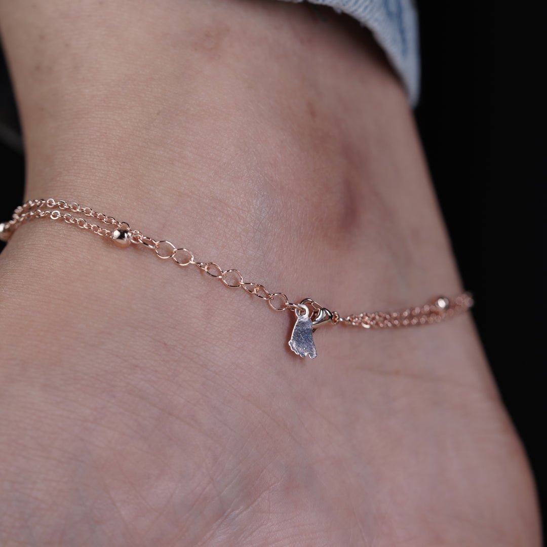 LuxeLove Heart Anklet
