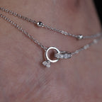 Celestial Knot Silver Anklet