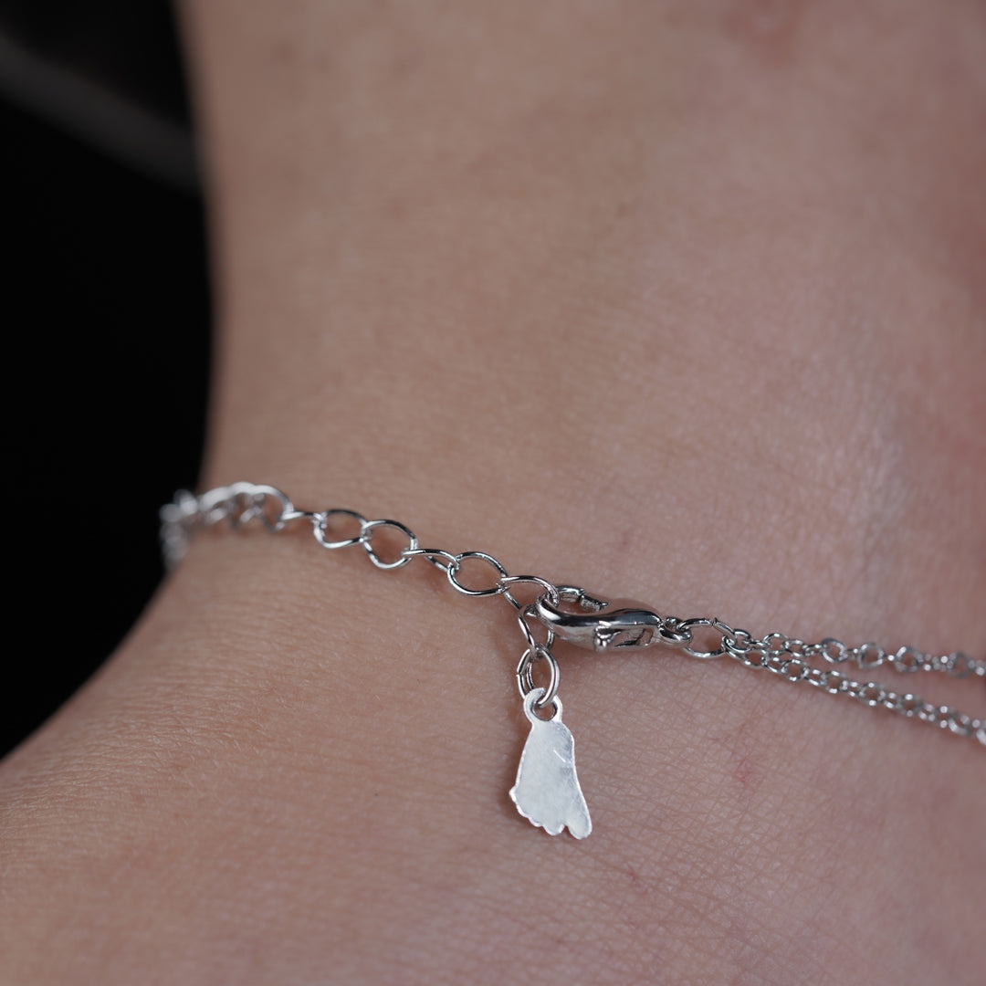 Celestial Tree of Life Silver Anklet