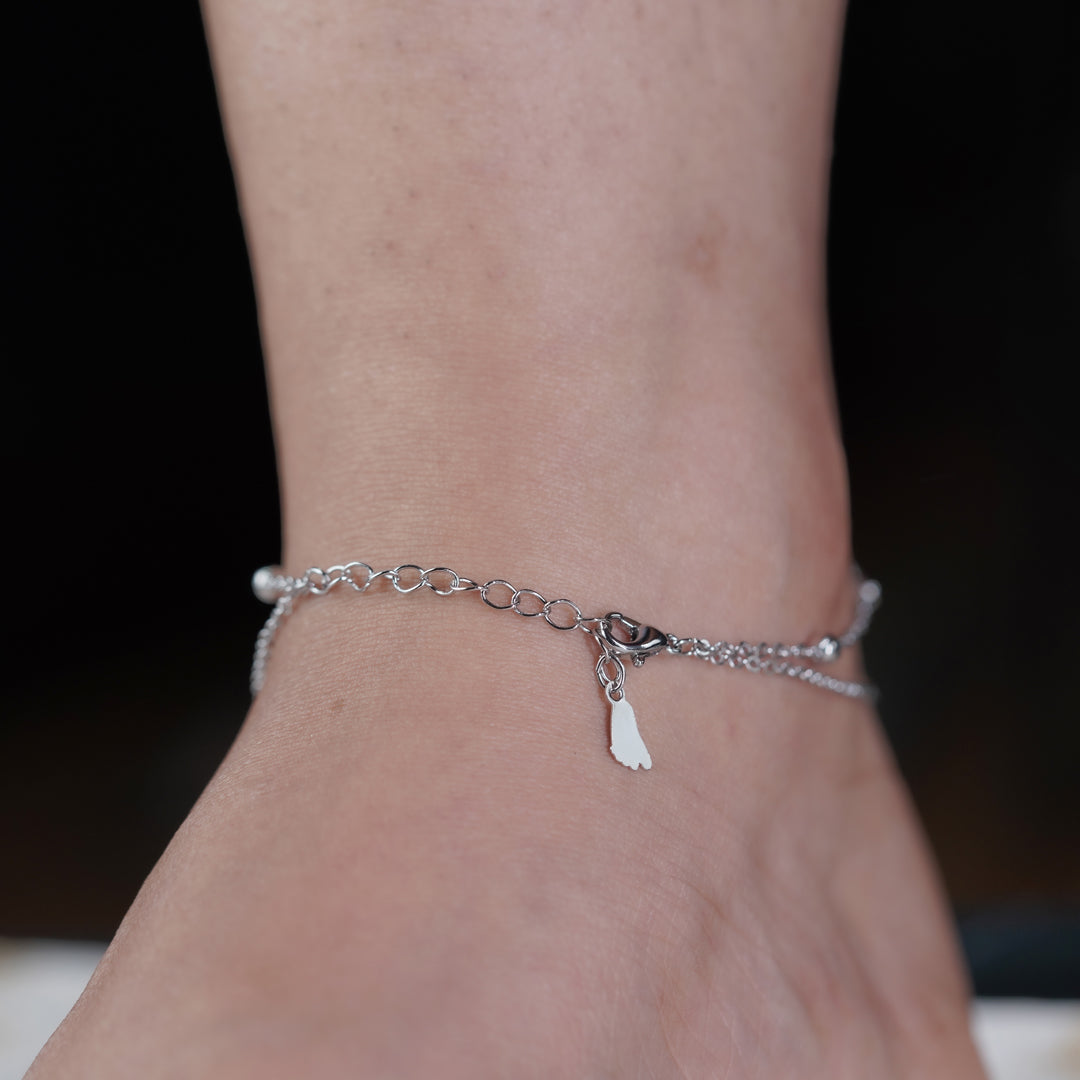 Celestial Tree of Life Silver Anklet