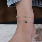 Celestial Tree of Life Silver Anklet