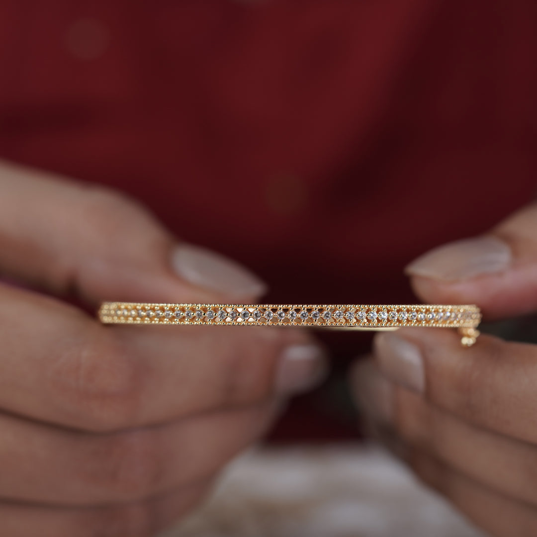 Grace Shine Diamond Gold Kada