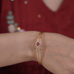 Rati Free Size Heart Bangles
