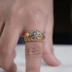 Divine Om Gold Ring