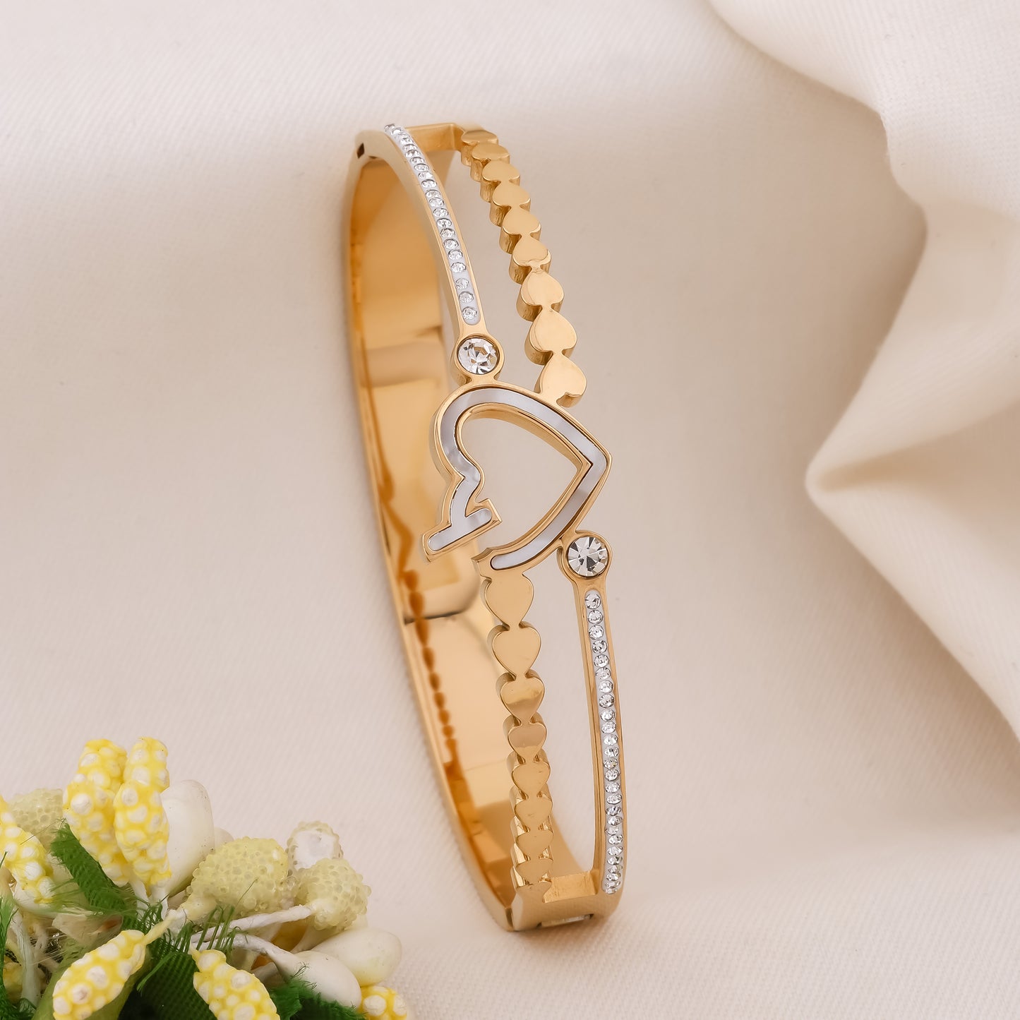 Love Heart Diamond Kada