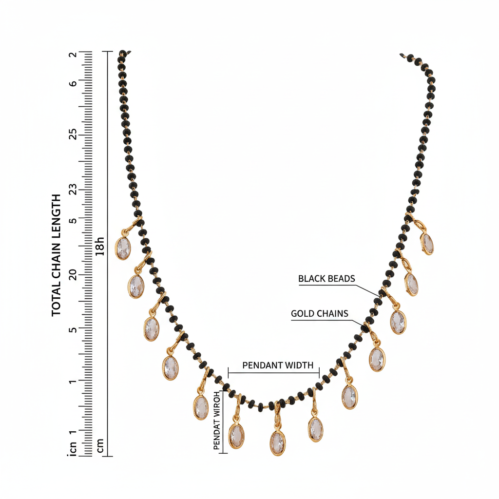 Owl Crystal Tanmaniya Mangalsutra