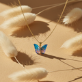 Iridesa Butterfly Gold Pendant Necklace