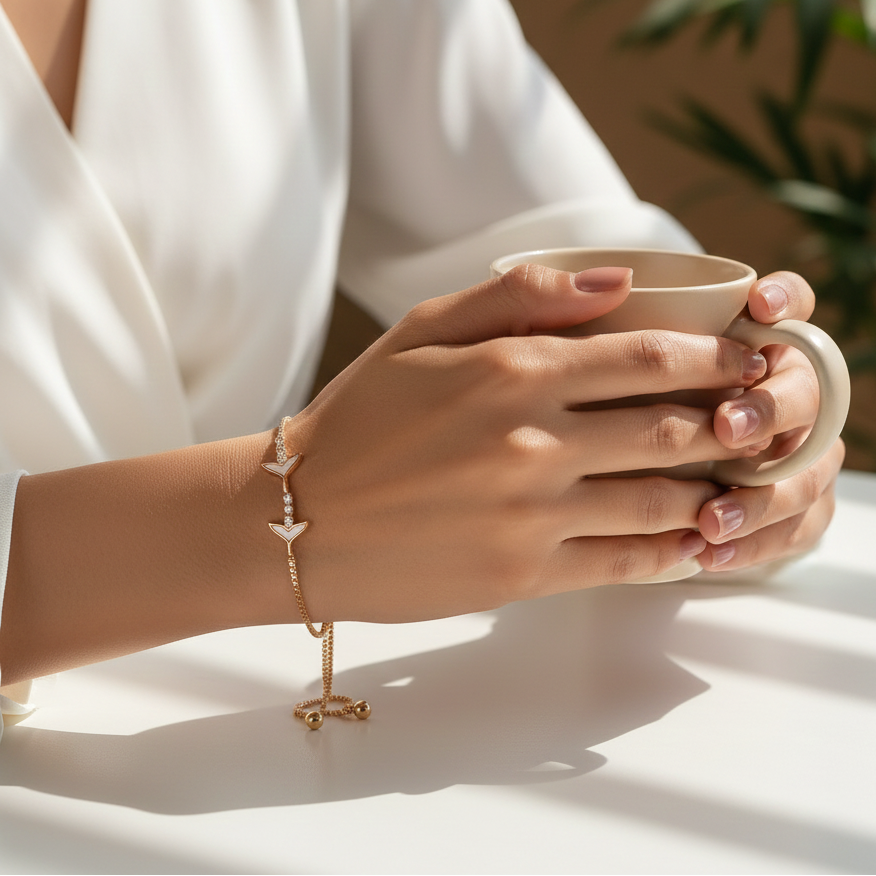 Aurora Wings Gold Bracelet