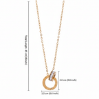 Nandini Roman Letter Gold Necklace