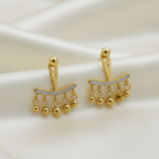 Golden Jhalar Luxe Chandelier Earrings