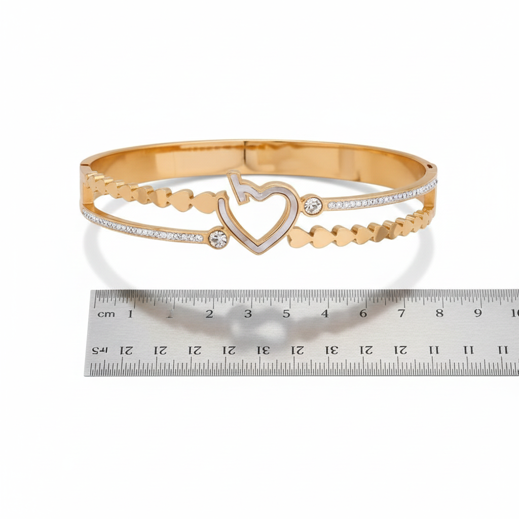 Love Heart Diamond Kada