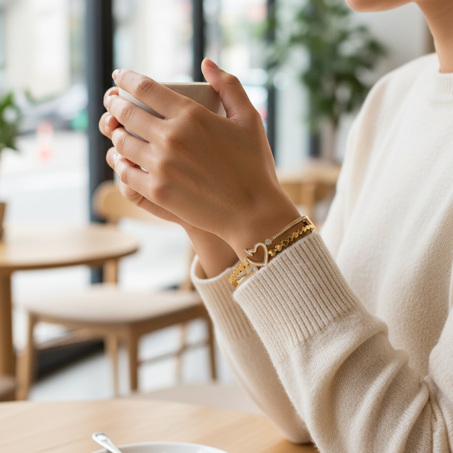 Love Heart Diamond Kada