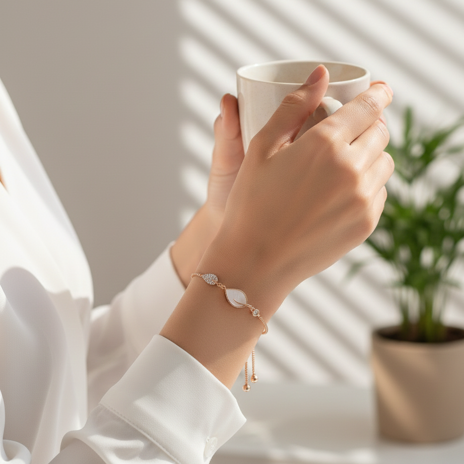 Resin Leaf Bracelets