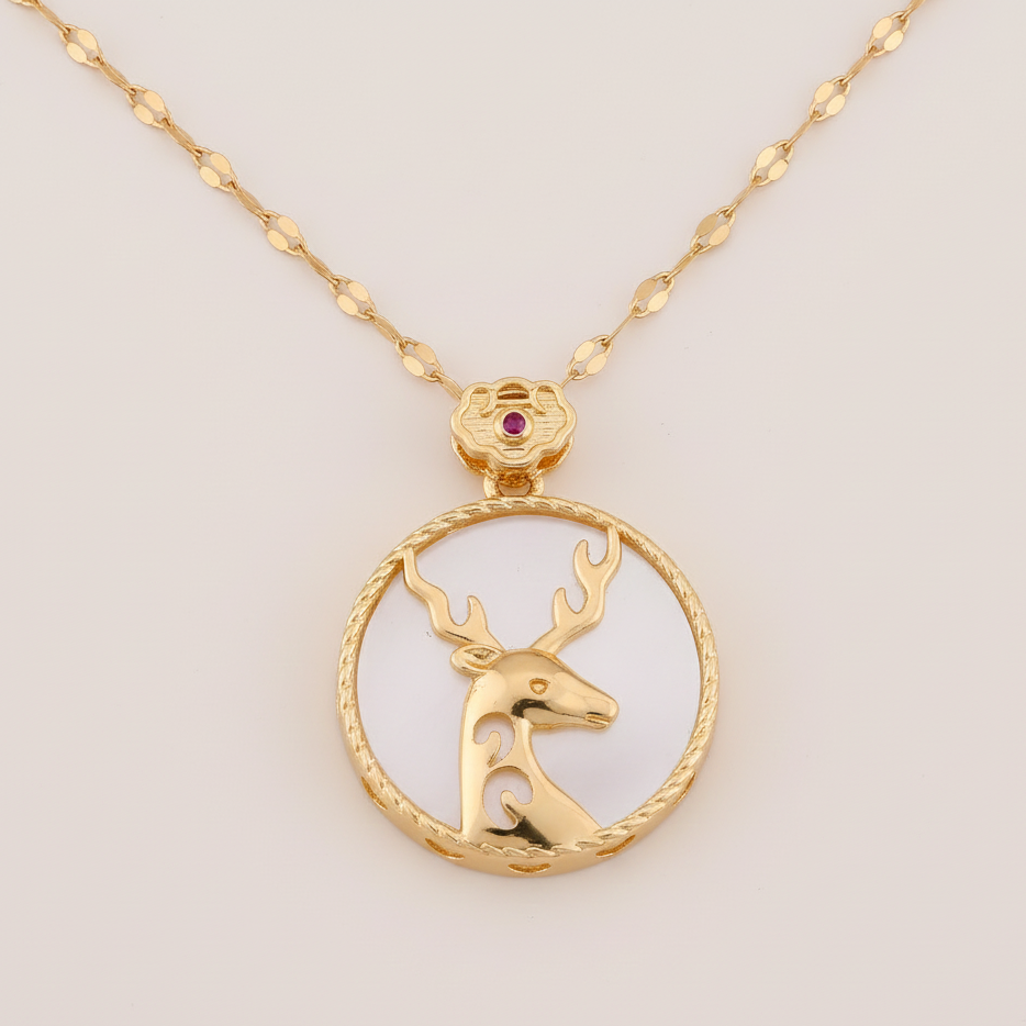 Deer Galaxy Necklace