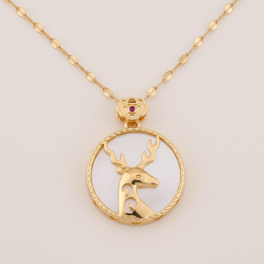 Deer Galaxy Necklace