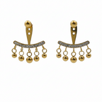 Golden Jhalar Luxe Chandelier Earrings