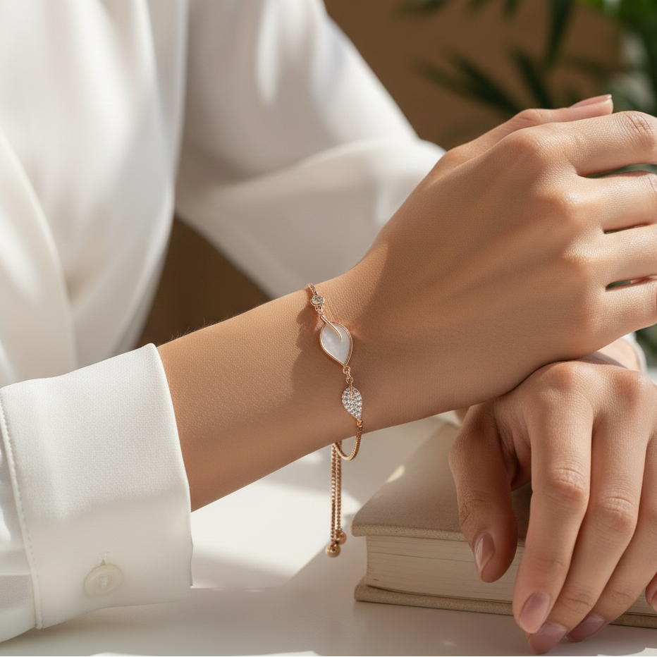 Resin Leaf Bracelets