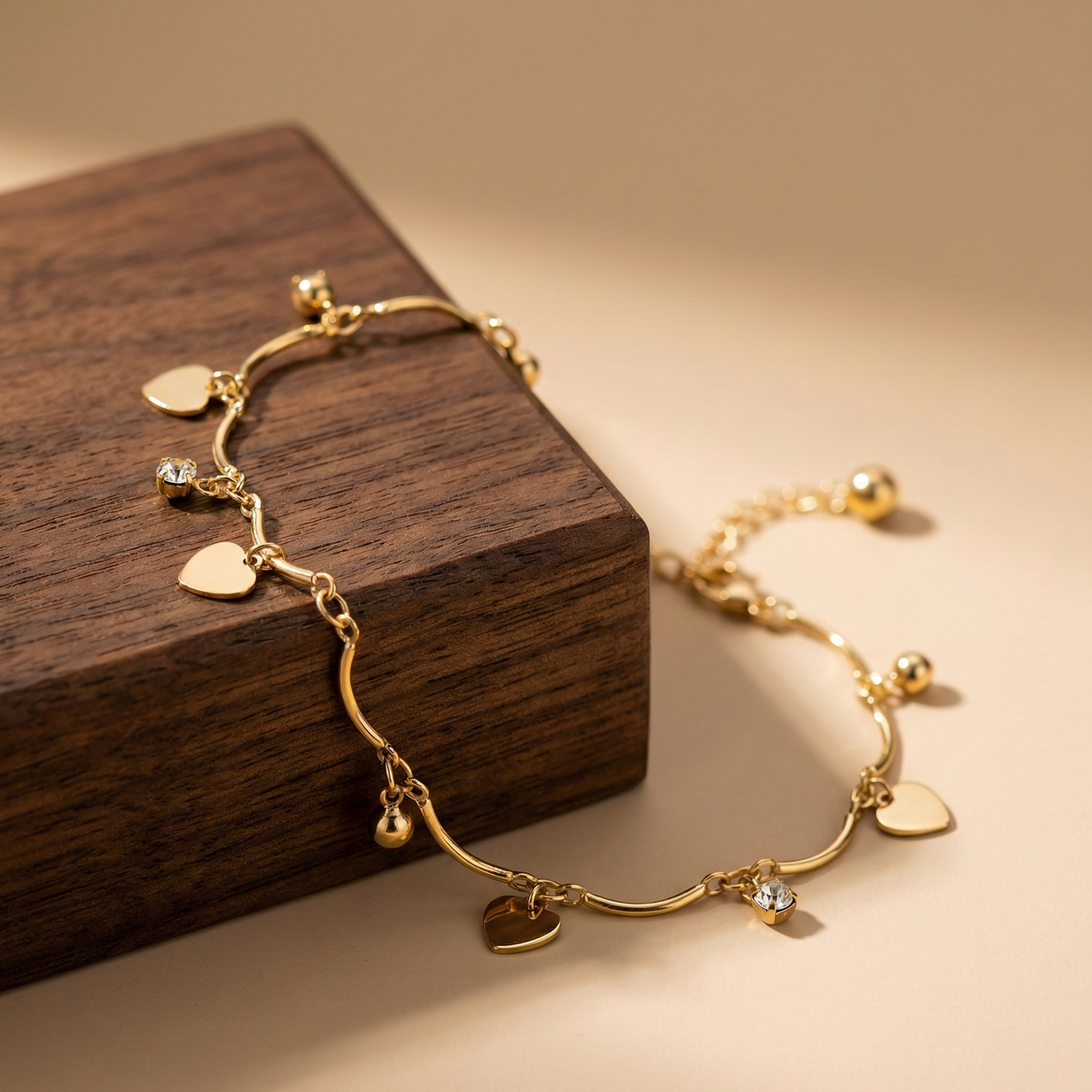 Amoura Gold Heart Anklet