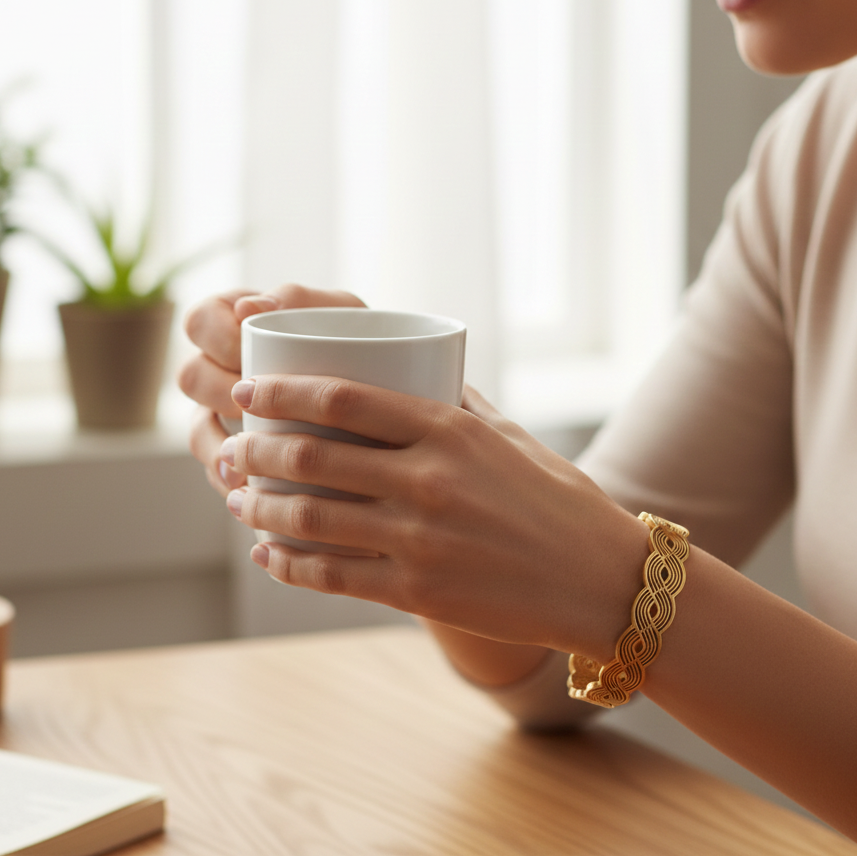 Infinity Wave Gold Kada