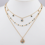 Evil eye 3 Layers Chain Necklace