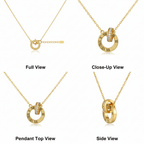 Nandini Roman Letter Gold Necklace