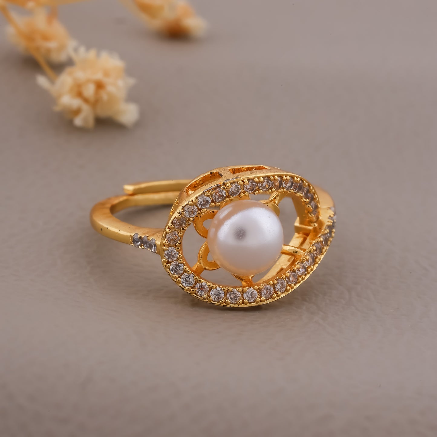 Glam Pearl Rings