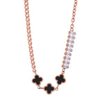 Clover Black Necklace