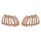 Golden Wave Studs Earrings