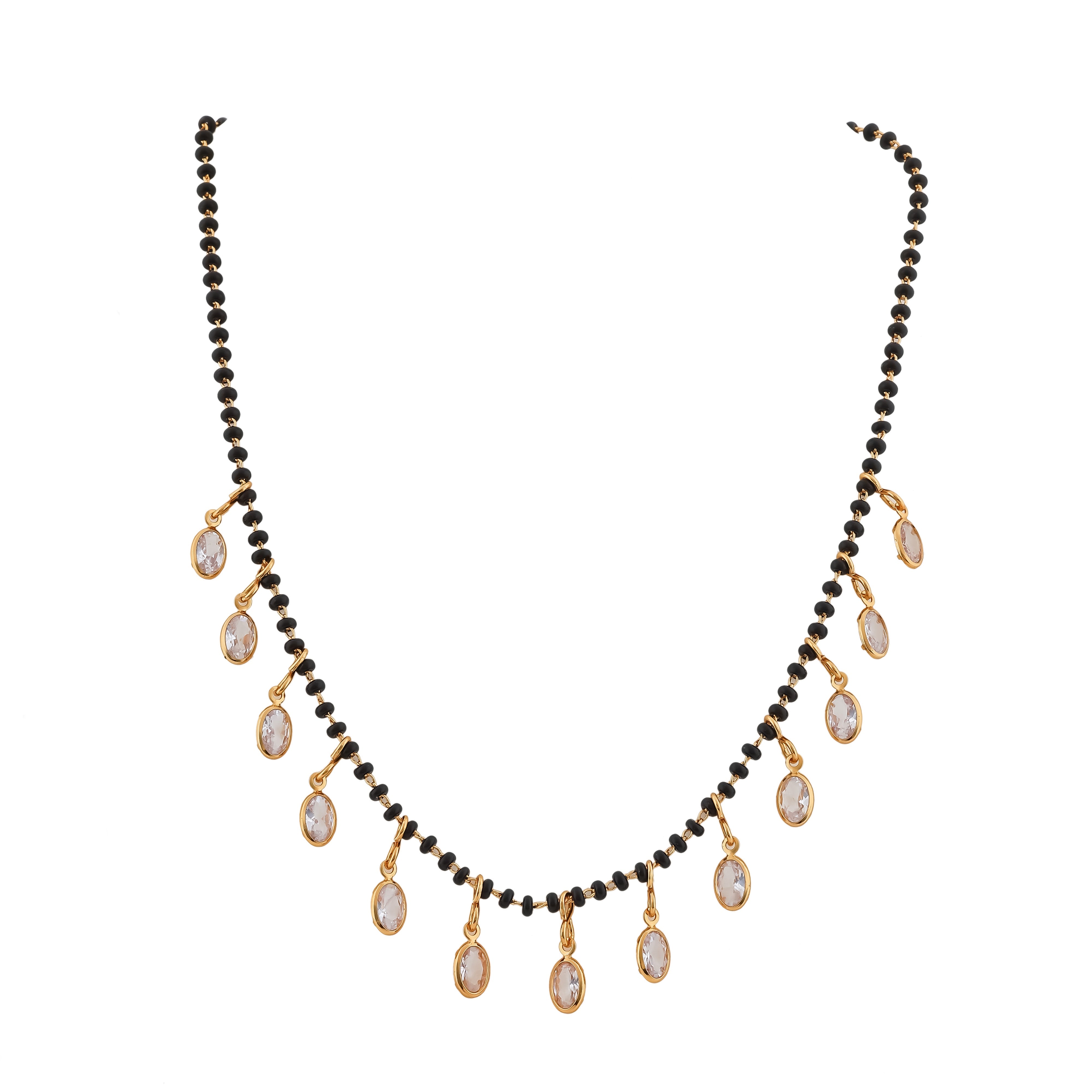 Owl Crystal Tanmaniya Mangalsutra